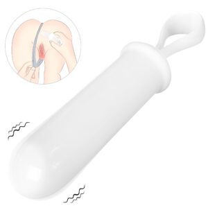 Funny Seed compact bullet vibrator in white, loop design for easy grip