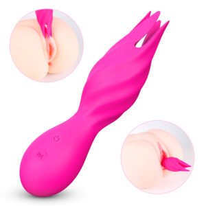 Jack dual-ended vibrator in wine red, independent motors for shared play