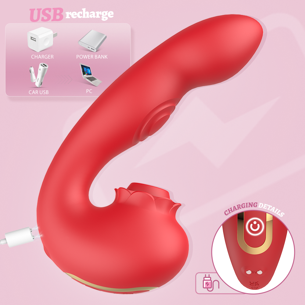 floral – suction & vibrating clitoral toy
