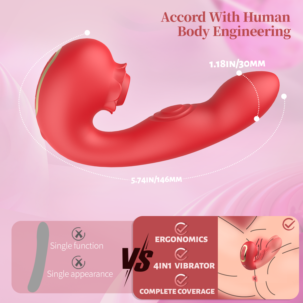 floral – suction & vibrating clitoral toy