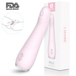 BALLE flexible neck LED vibrator in pink, bendable design