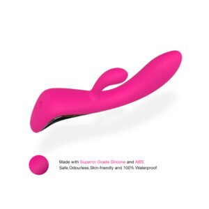 DEMONS three-motor finger-like vibrator in rose red, ergonomic design